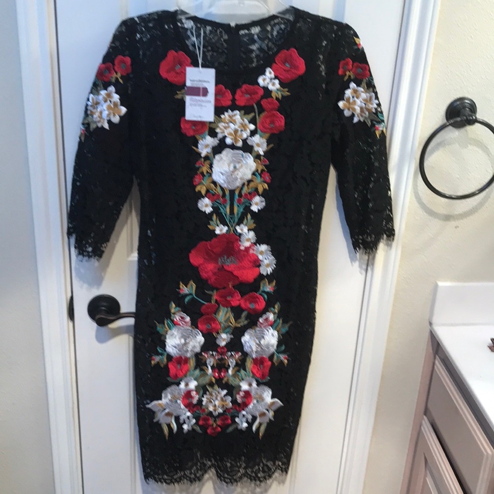 New Floral Embroidered Dress